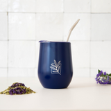 Calebasse isotherme bleu saphir & sa bombilla