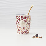 calebasse isotherme léopard en acier inoxydable format voyage à emmener partout avec vous opercule refermable - format 25 cl