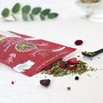 Infusion de maté bio aux fruits rouges - Boisson énergisante naturelle et vitaminée