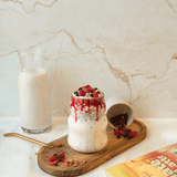 Recette de maté latte fruité avec mousse de lait - Alternative gourmande et naturelle