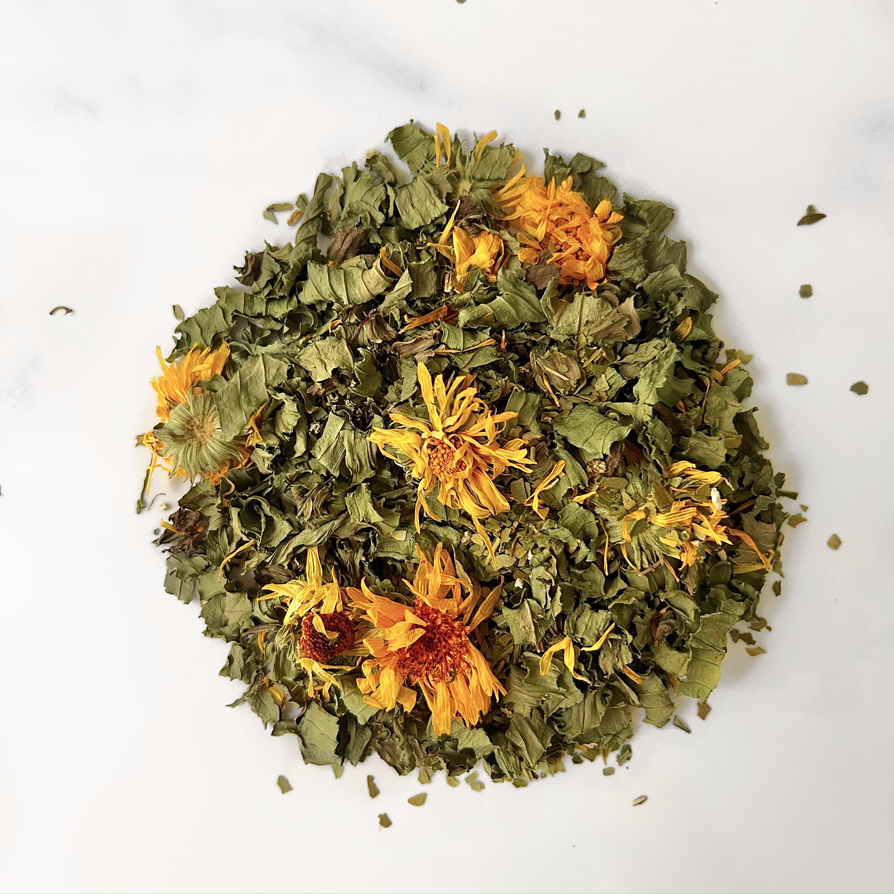 Mélange yerba maté vert, thym plantain bio - Ingrédients naturels