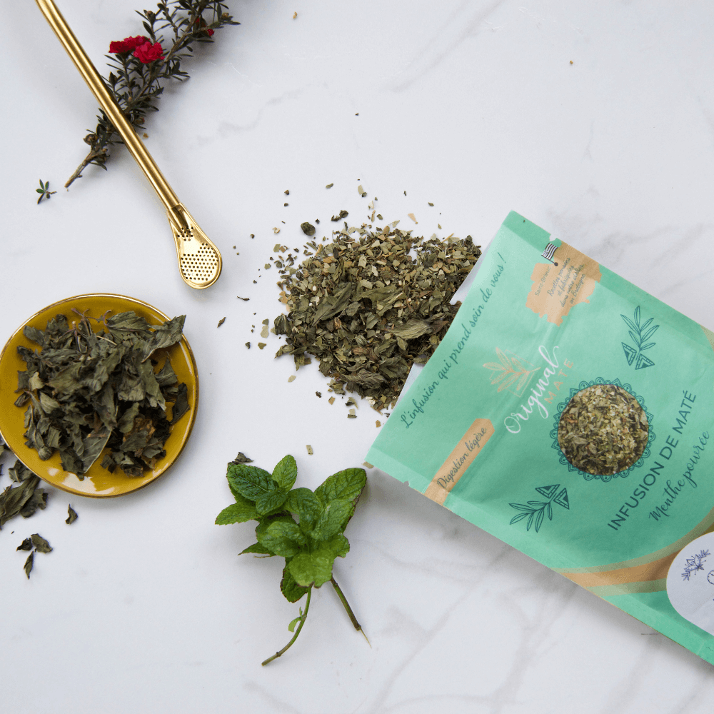 Sachet de maté bio à la menthe douce et poivrée - Infusion fraîcheur Original Mate