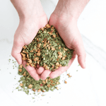 Mélange yerba maté vert avec morceaux de pomme et arômes naturels de caramel bio